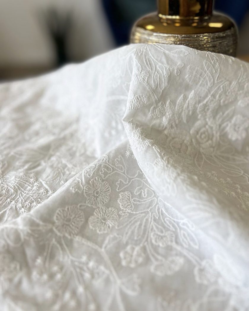 Tissu broderie anglaise coton Alba – Image 8