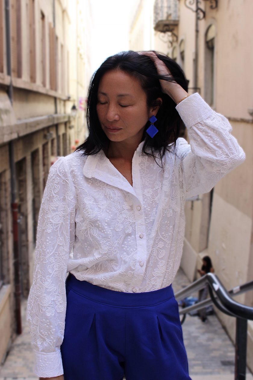 Tissu broderie anglaise coton Alba – Image 5
