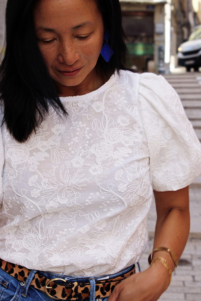 Tissu broderie anglaise coton Alba – Image 7