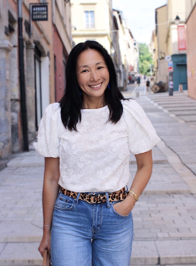 Tissu broderie anglaise coton Alba