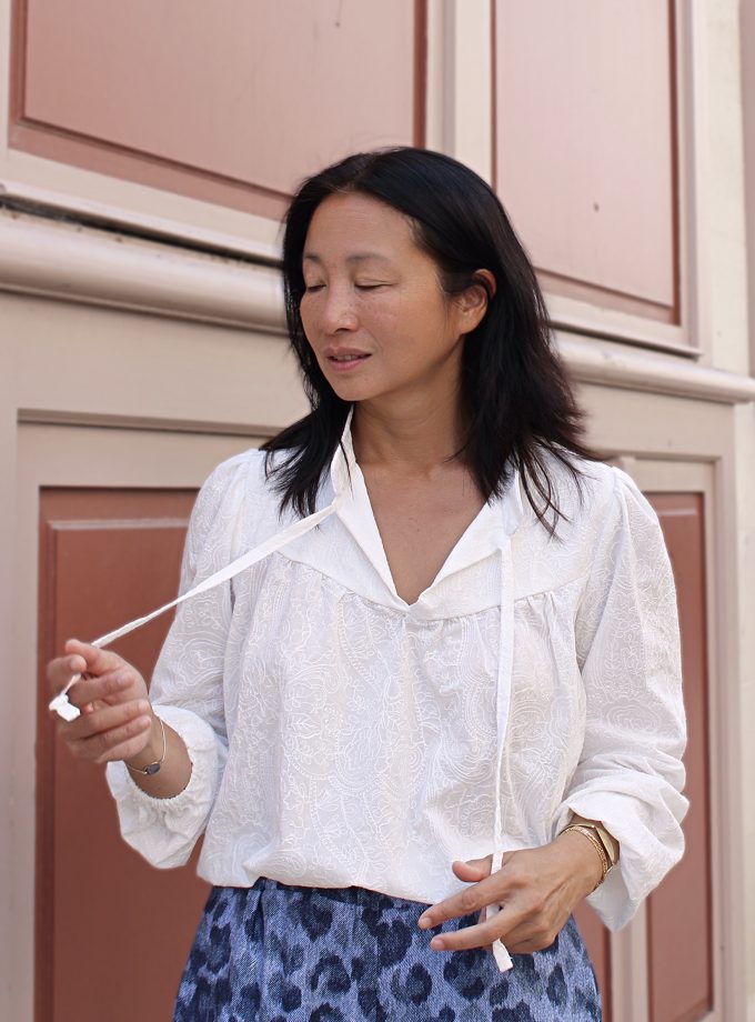 Tissu broderie anglaise coton Lilly