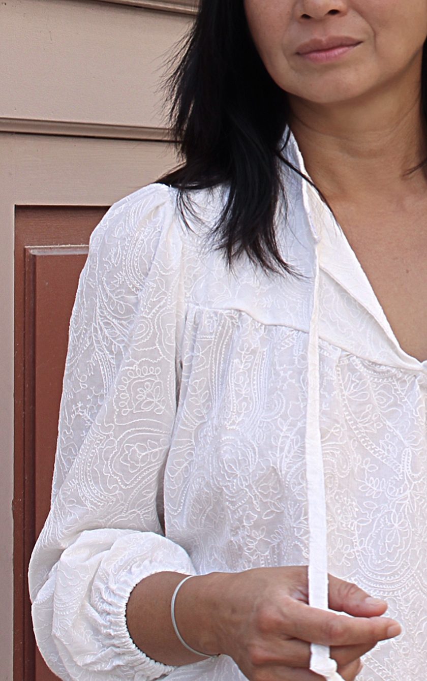 Tissu broderie anglaise coton Lilly – Image 5