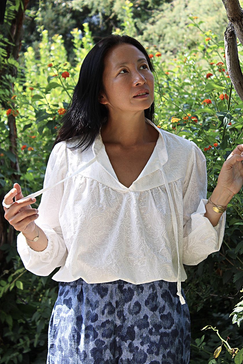 Tissu broderie anglaise coton Lilly
