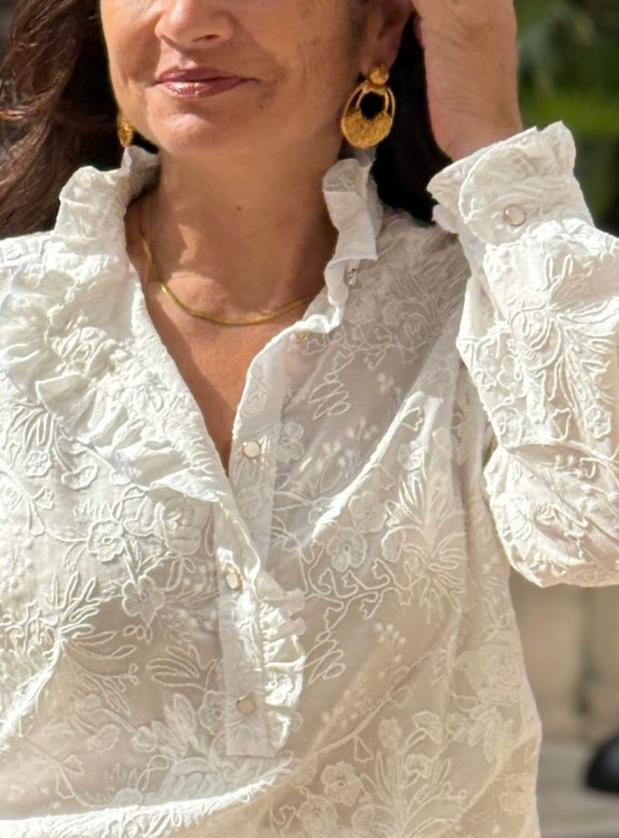 Patron couture Albane + Tissu broderie Alba