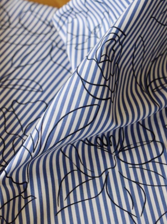 Tissu rayures coton Alyzée - Imprimé en France