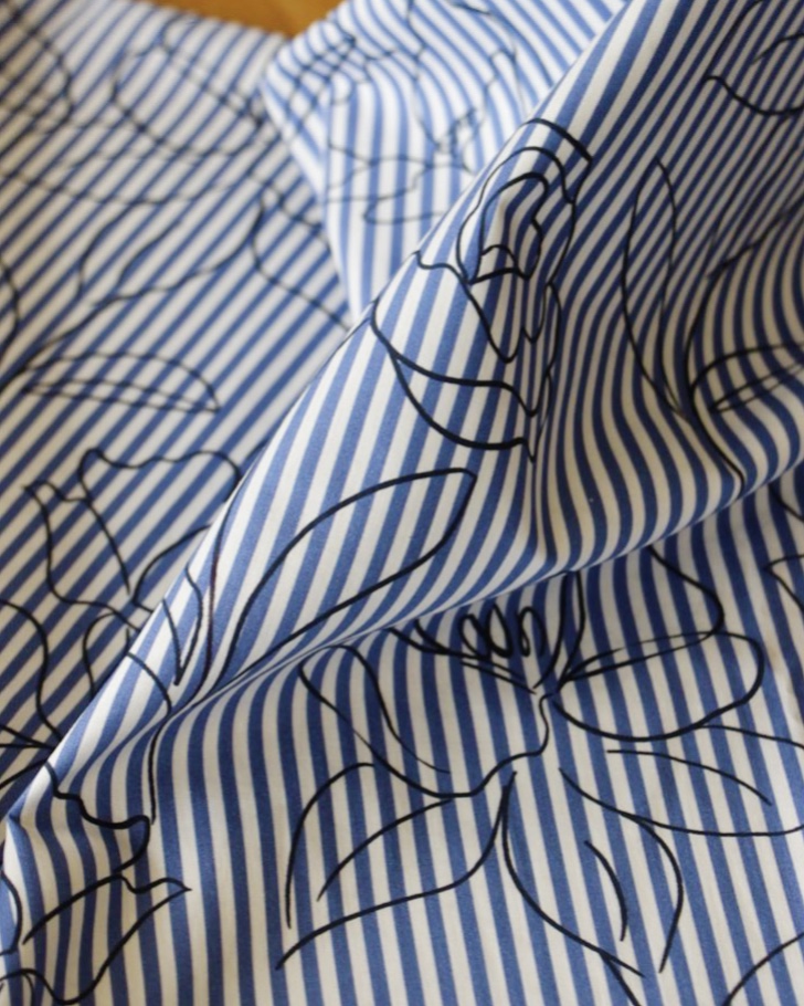 Tissu rayures coton Alyzée - Imprimé en France – Image 9