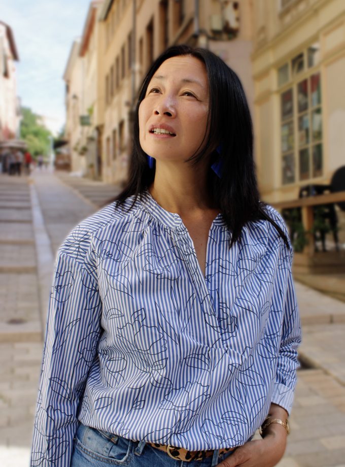 Tissu rayures coton Alyzée - Imprimé en France