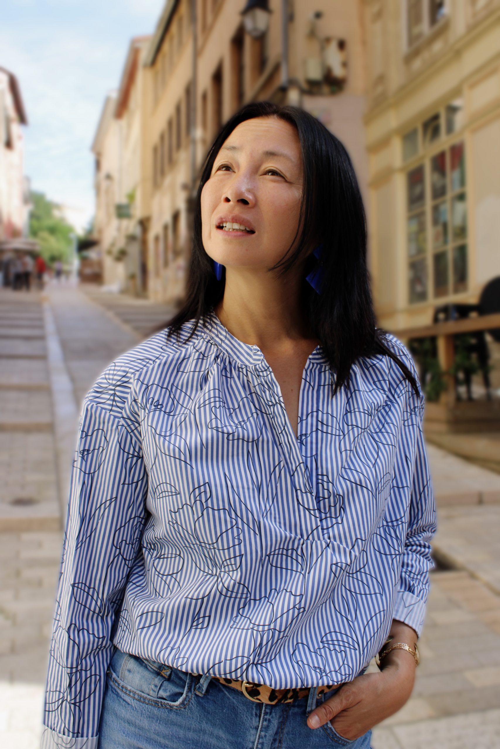 Tissu rayures coton Alyzée - Imprimé en France – Image 6