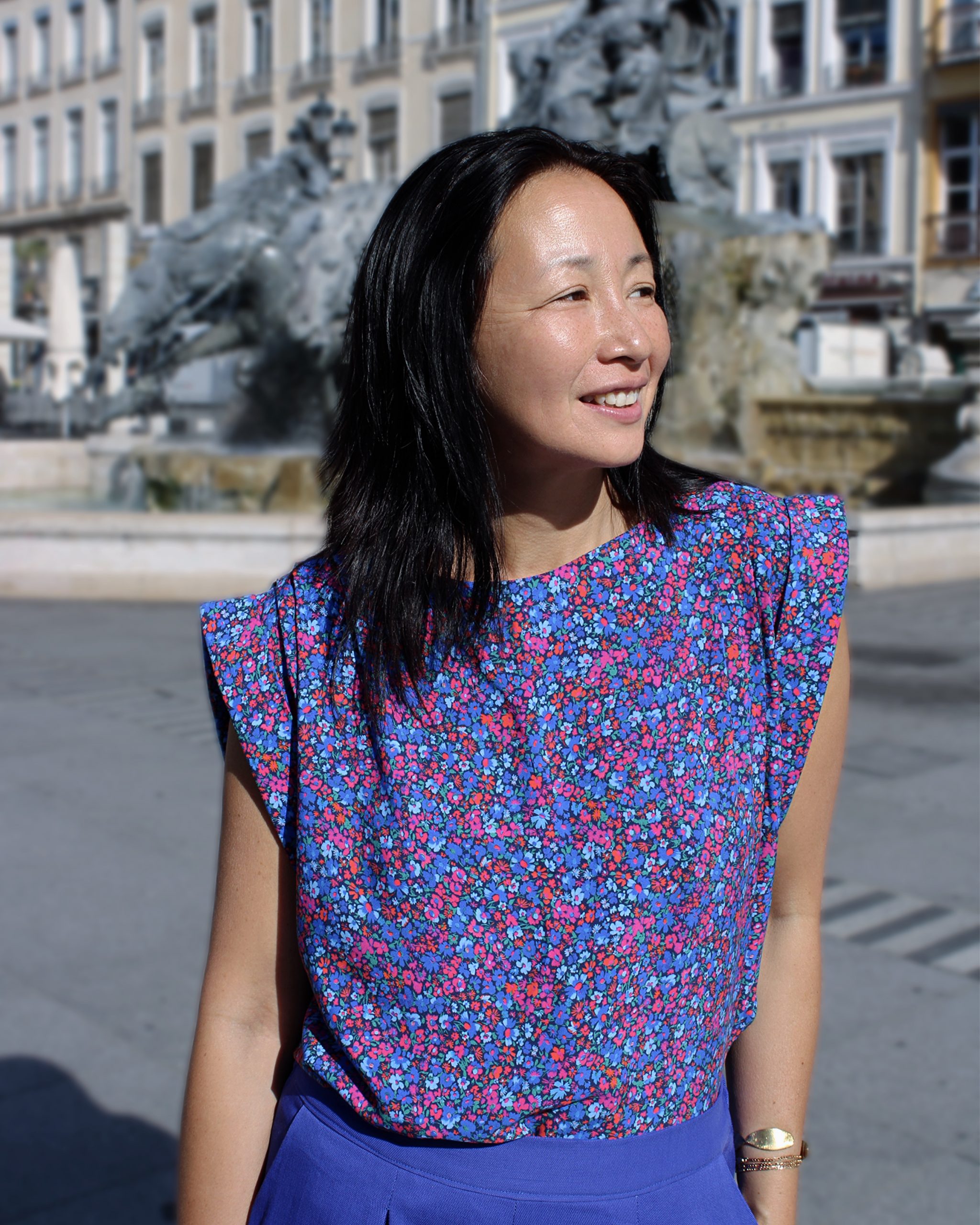 Tissu popeline viscose Capri - Imprimé en France – Image 4