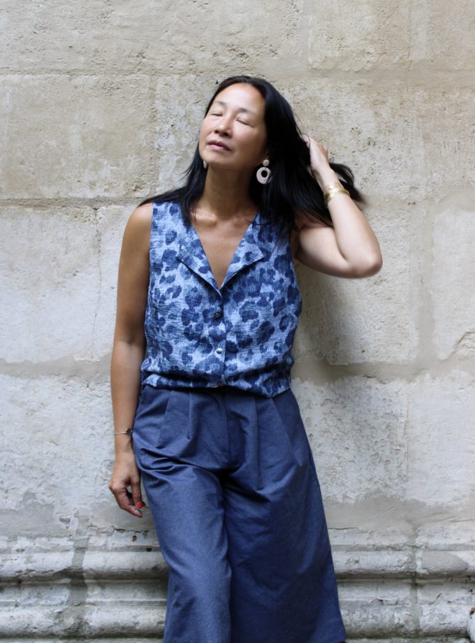 Tissu denim jean bleu