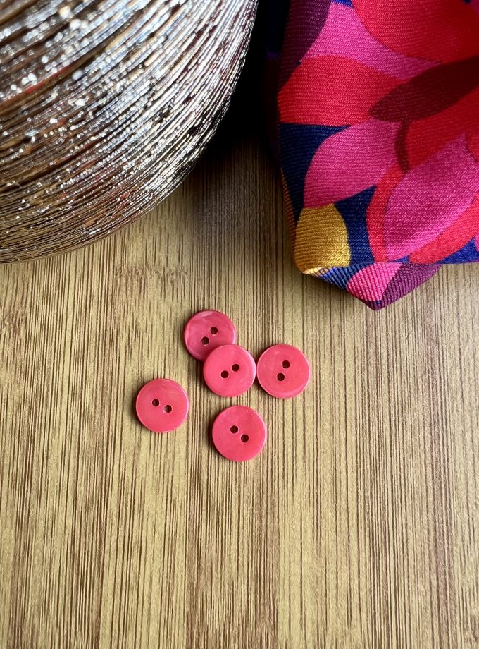 bouton "corail" (12 mm) - Fabriqué en France