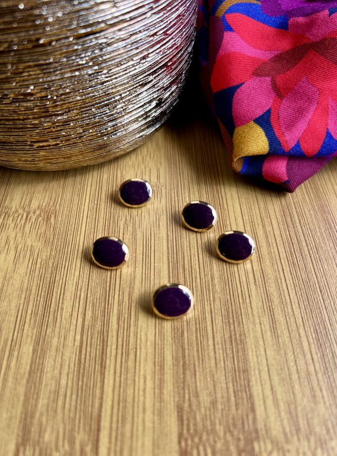 Bouton zamak Noir (12 mm) – Fabriqué en France