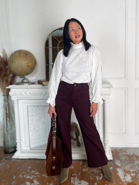 Tissu broderie anglaise coton Mila