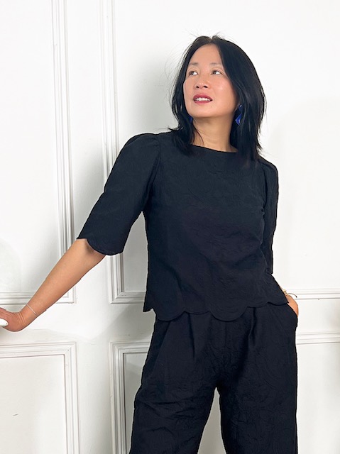 Tissu broderie anglaise coton Luna