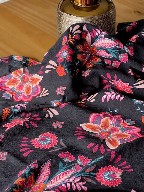 Tissu viscose flammée KALYA - Imprimé en France