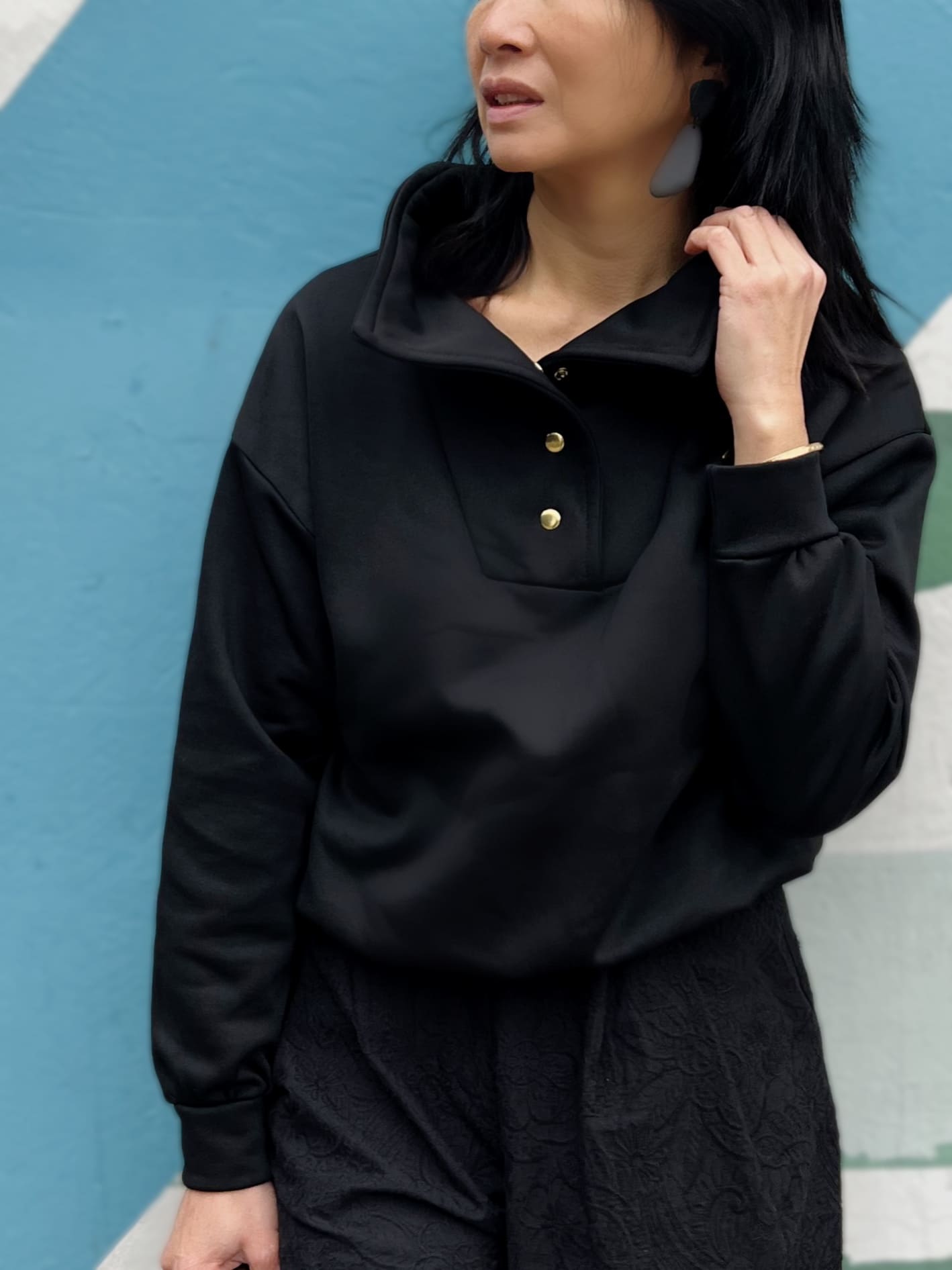 Tissu jersey molletonné, envers polaire – Image 9