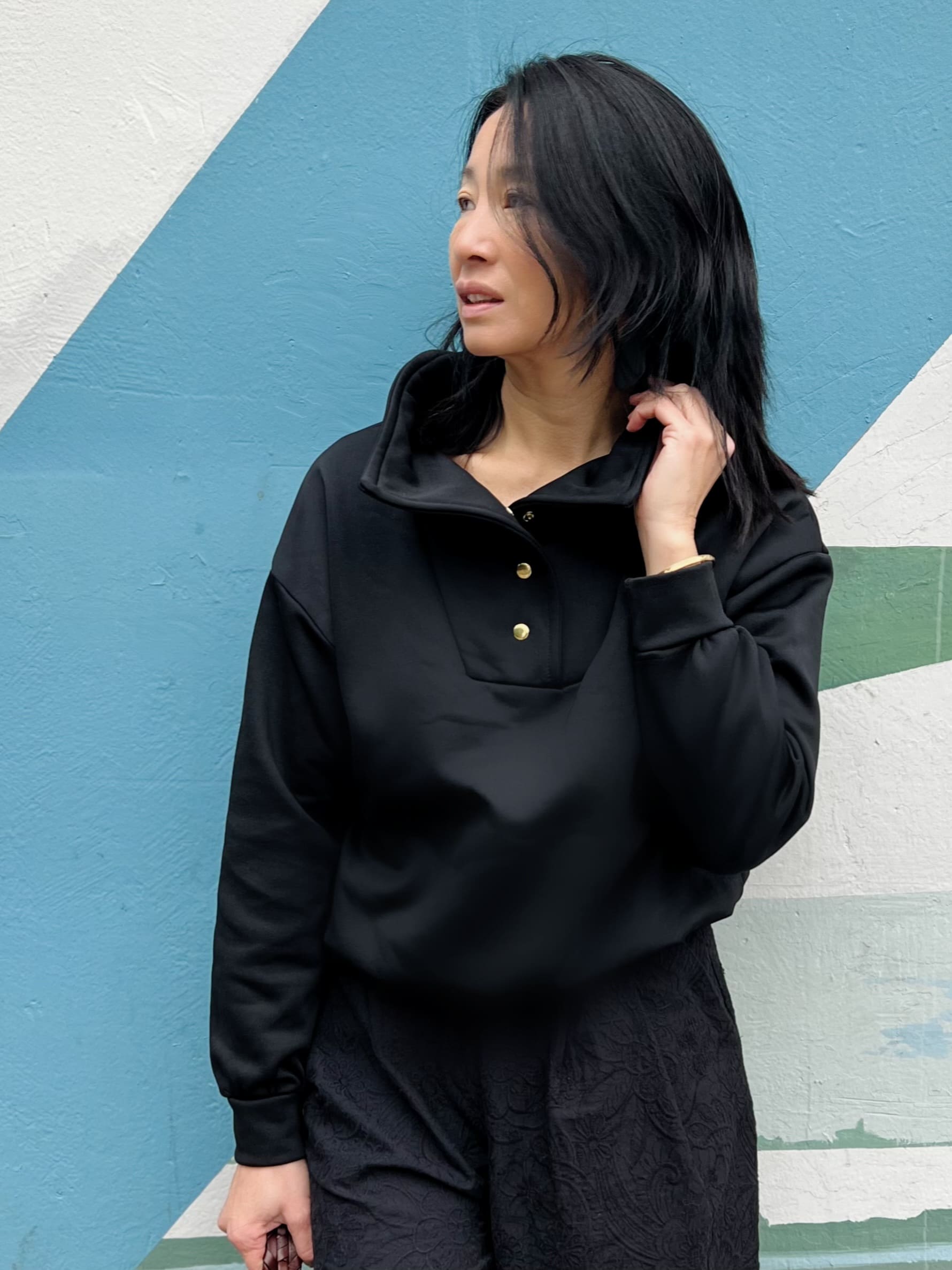 Tissu jersey molletonné, envers polaire – Image 6