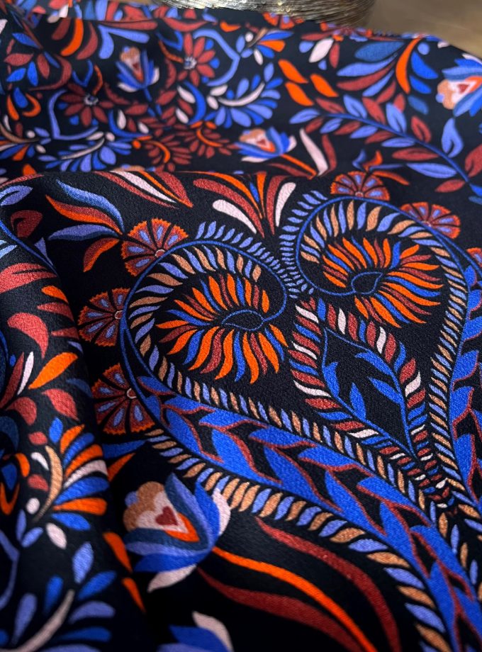 Tissu crêpe viscose Olivia - Imprimé en France