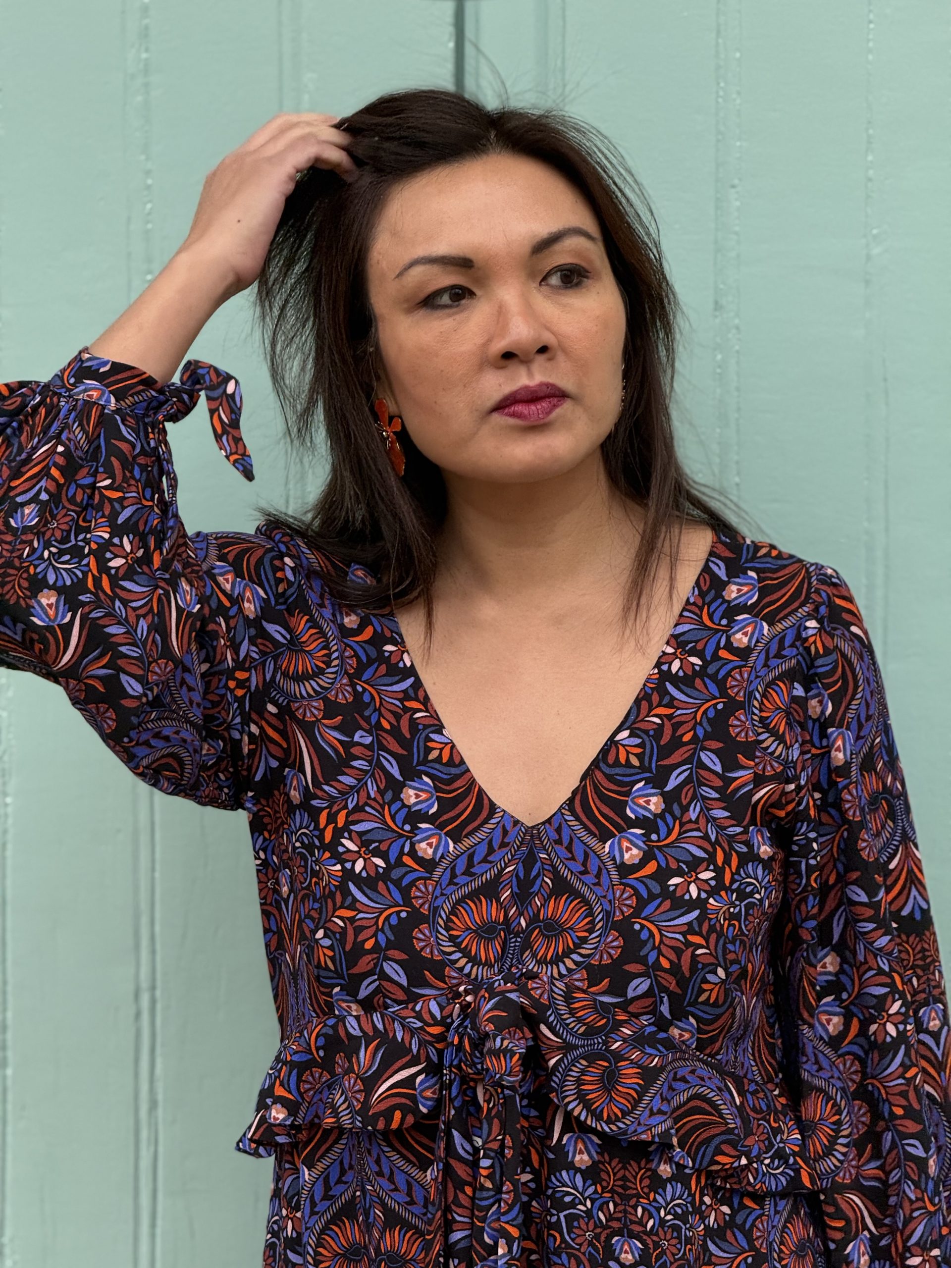 Tissu crêpe viscose Olivia - Imprimé en France – Image 4