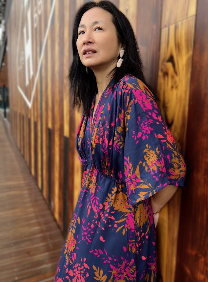 Patron couture robe longue Anabelle + Twill viscose Elena