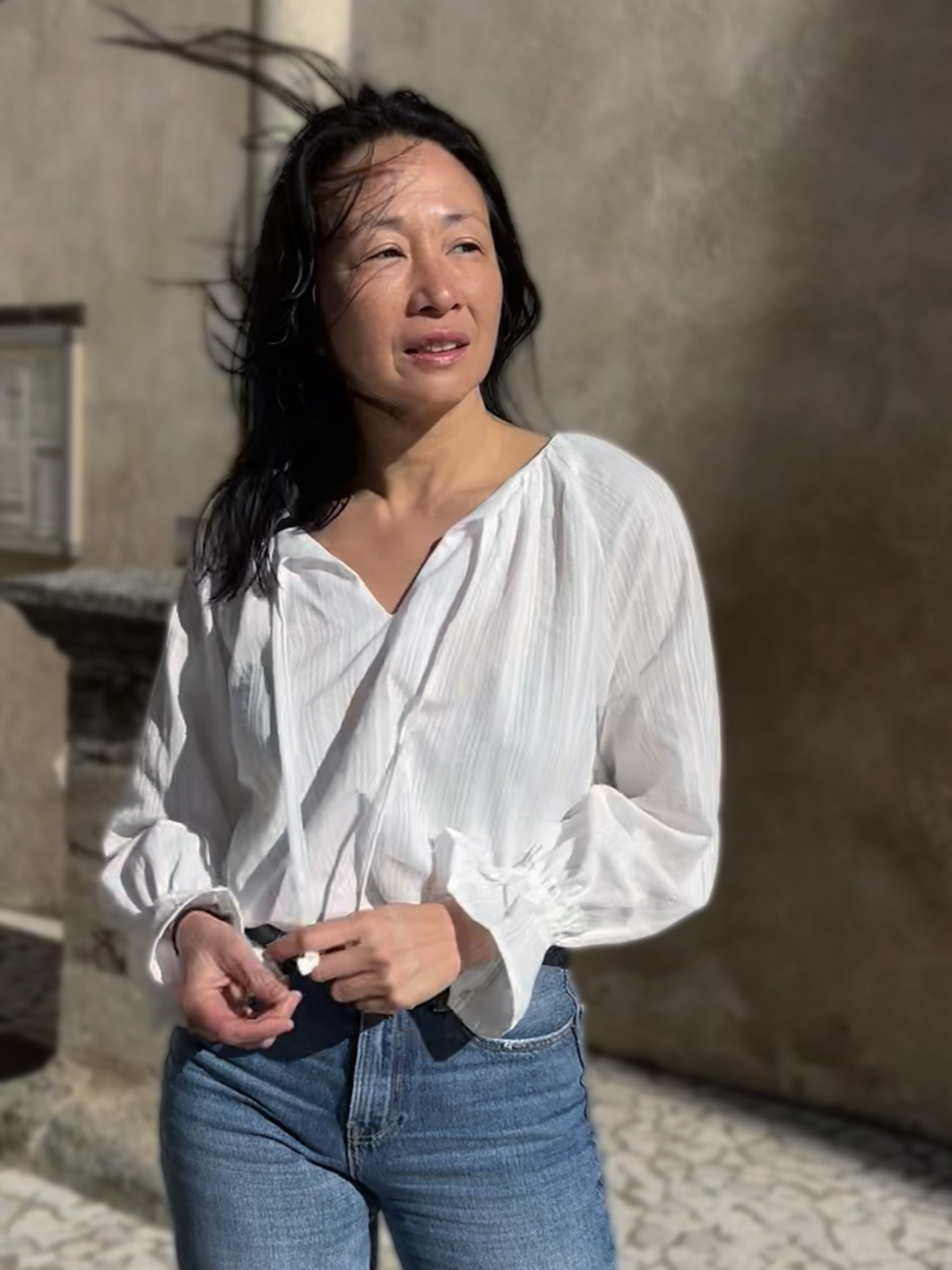 Patron couture blouse Ella by Clématisse pattern + tissu broderie Iris 100% coton – Image 3