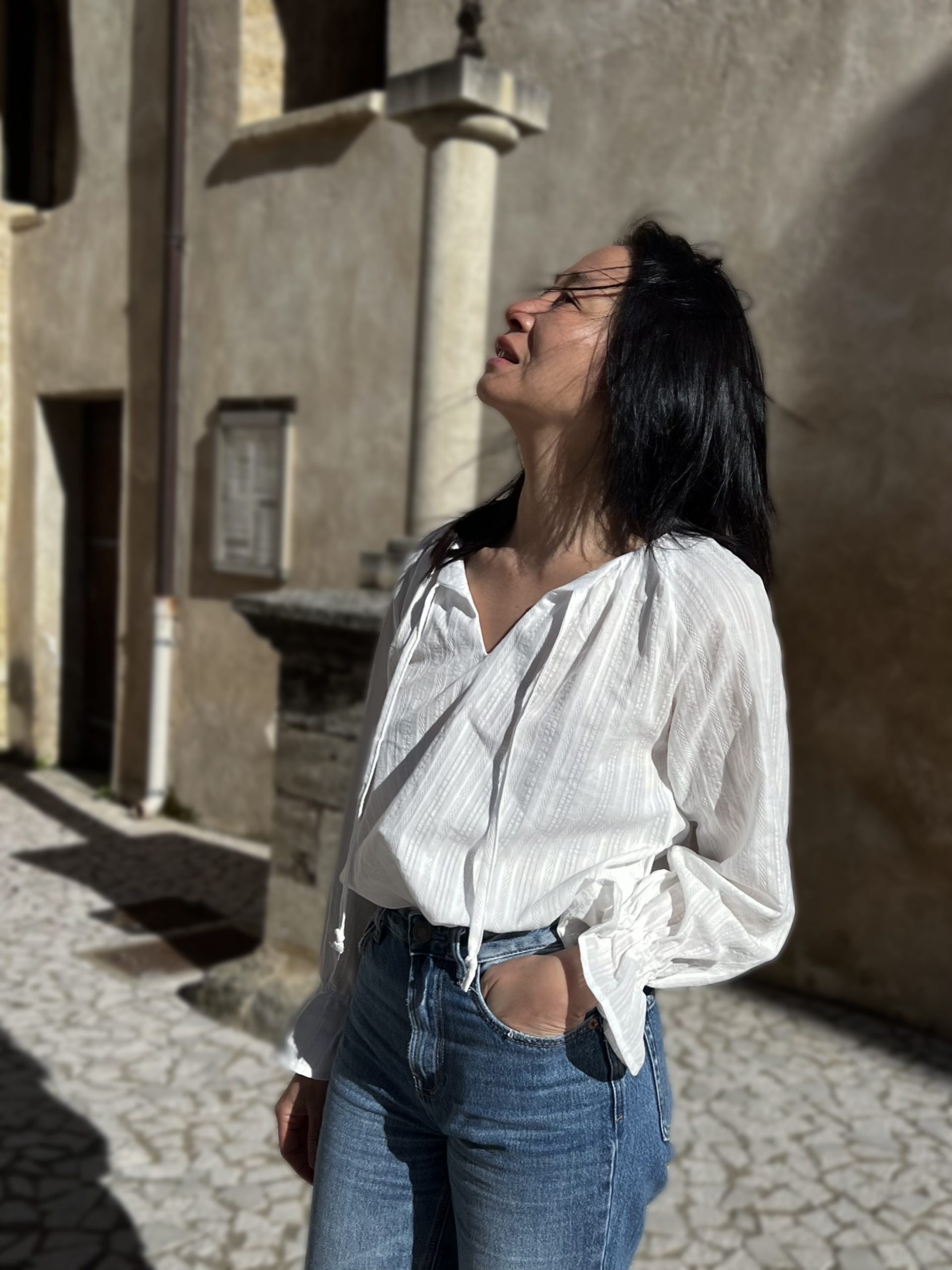 Patron couture blouse Ella by Clématisse pattern + tissu broderie Iris 100% coton – Image 4