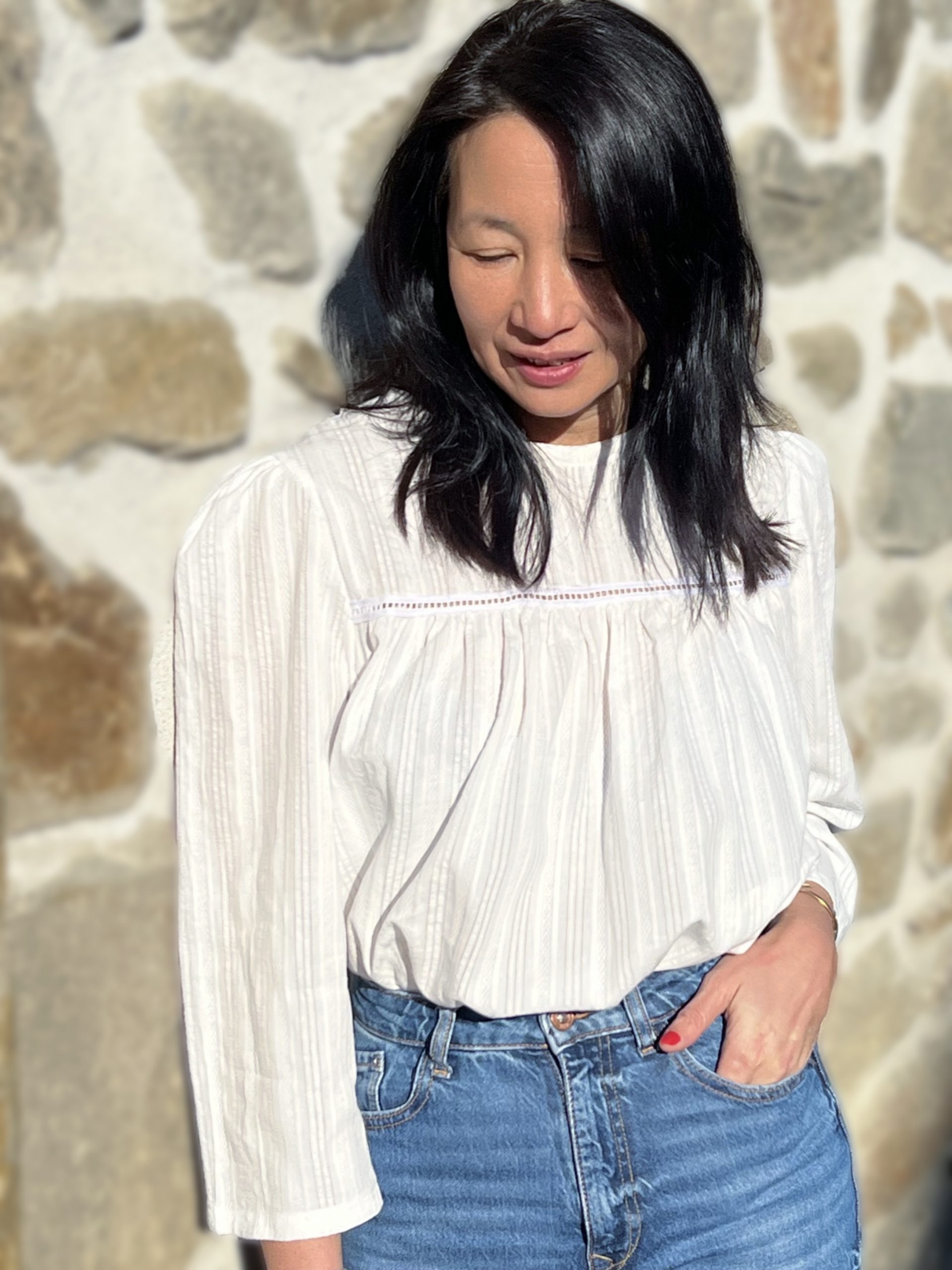 Tissu broderie Iris -100% coton – Image 9