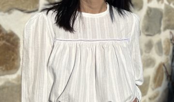 Tissu broderie Iris -100% coton