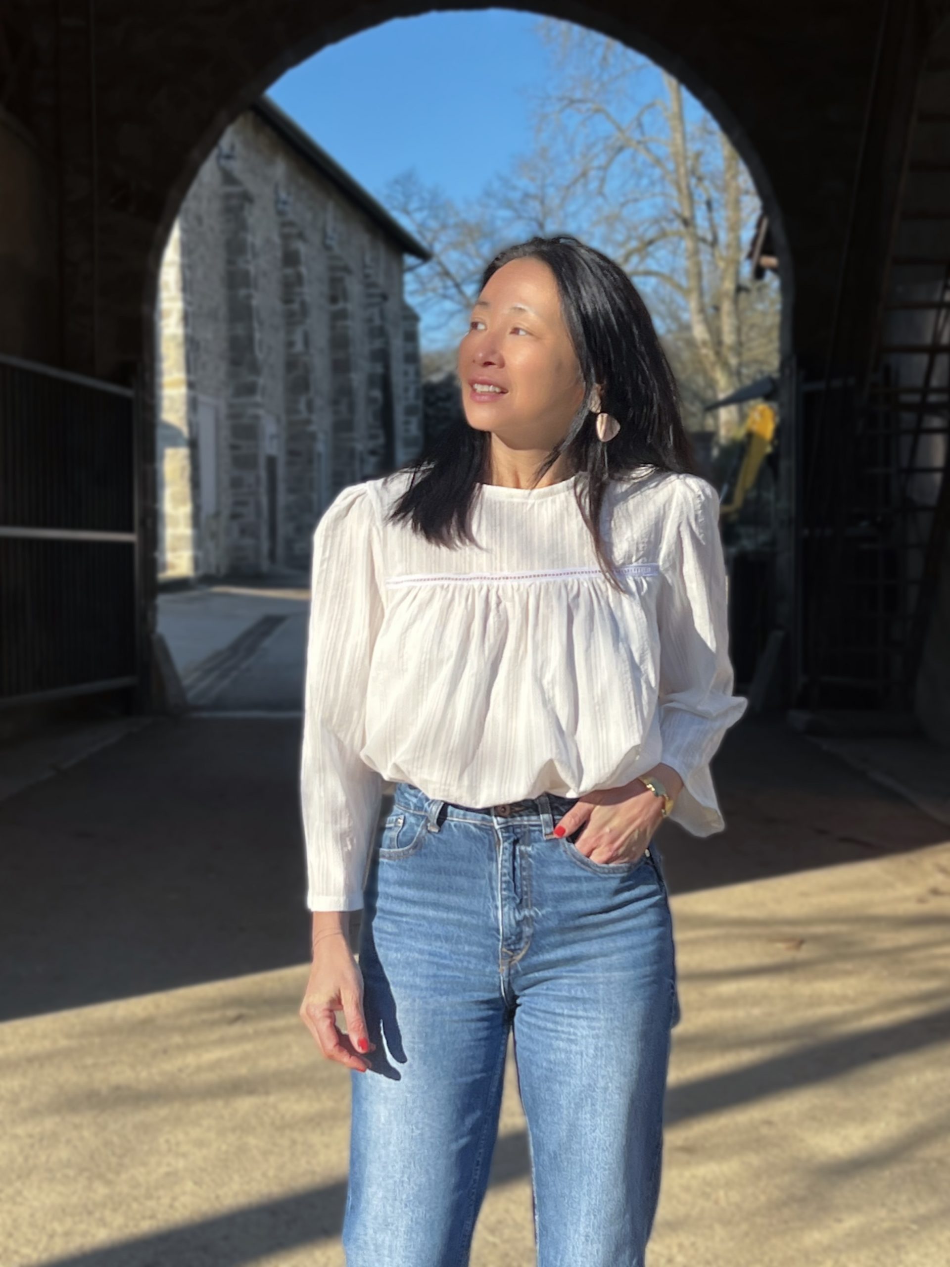 Tissu broderie Iris -100% coton – Image 7