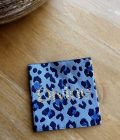 Etiquette à coudre Divine Léopard Blue - Tissée en France