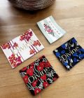 Collection Divine en fleurs | Lot 4 étiquettes à coudre tissées en France