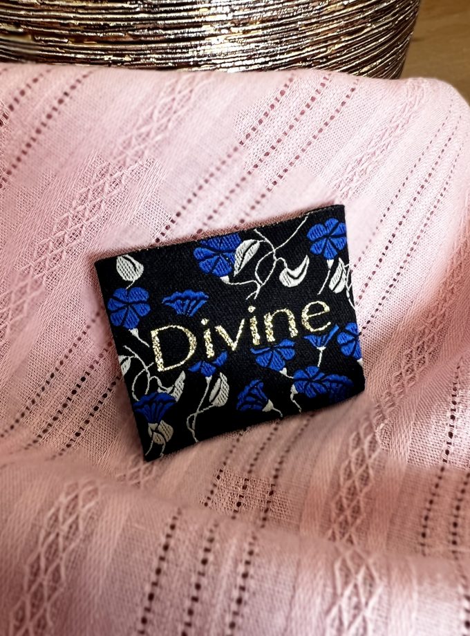 Etiquette à coudre Divine Bleuets - Tissée en France