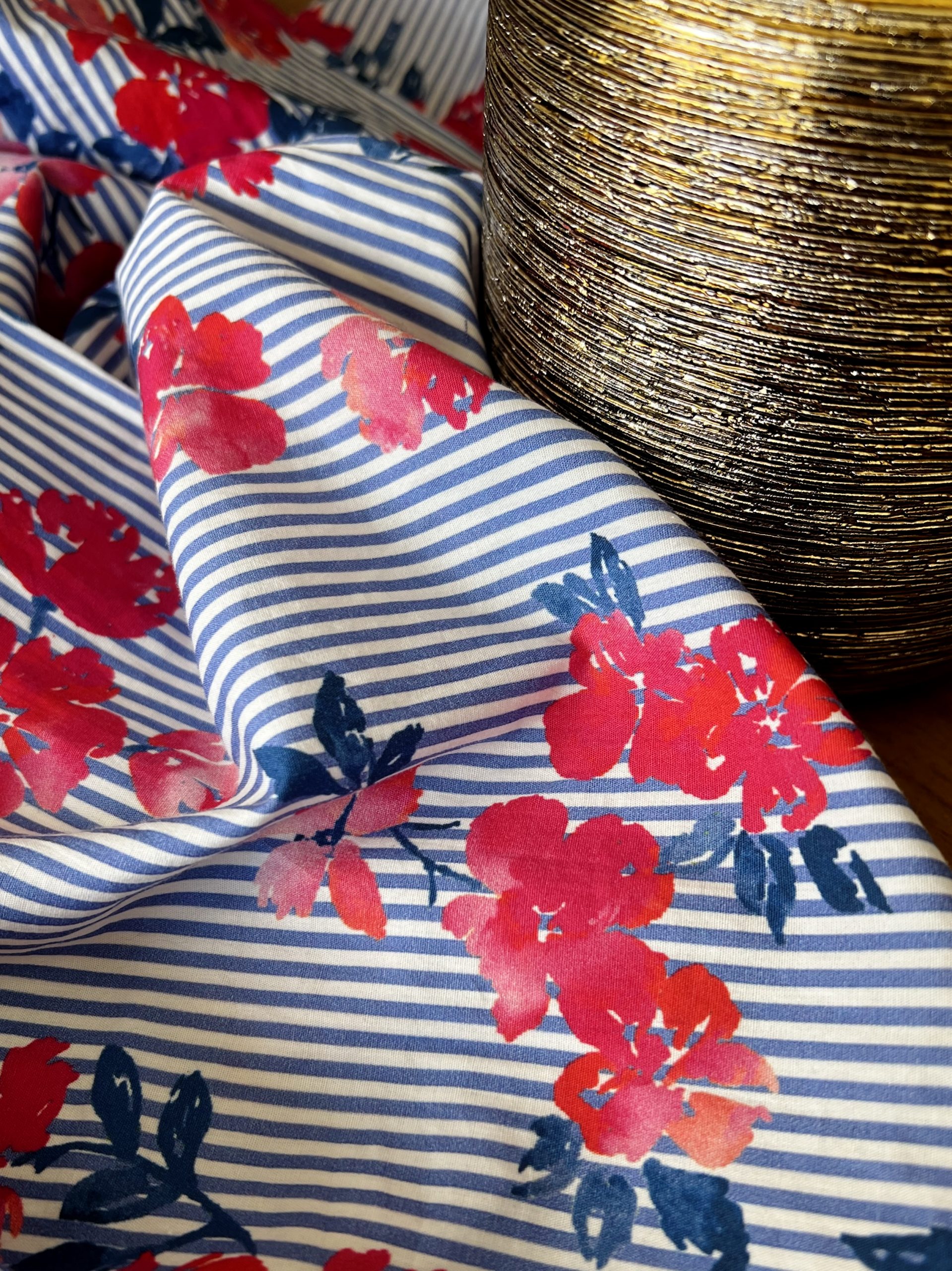 Patron couture chemise Jane Clematisse pattern + tissu coton rayures Siena – Image 3