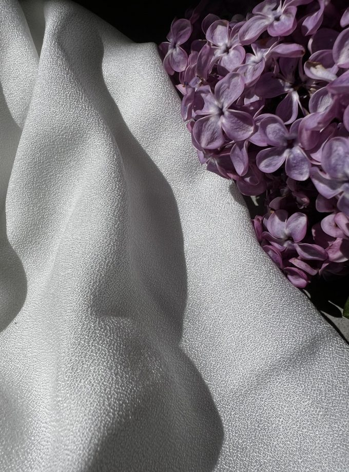 Tissu crêpe viscose Blanc Ivoire