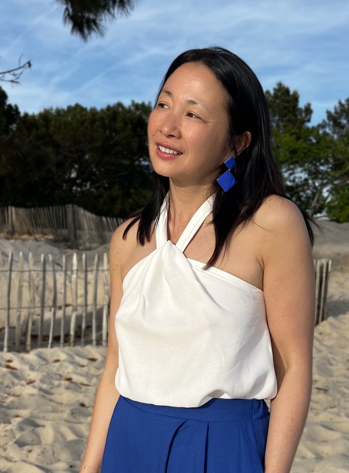 Tissu crêpe viscose Blanc Ivoire