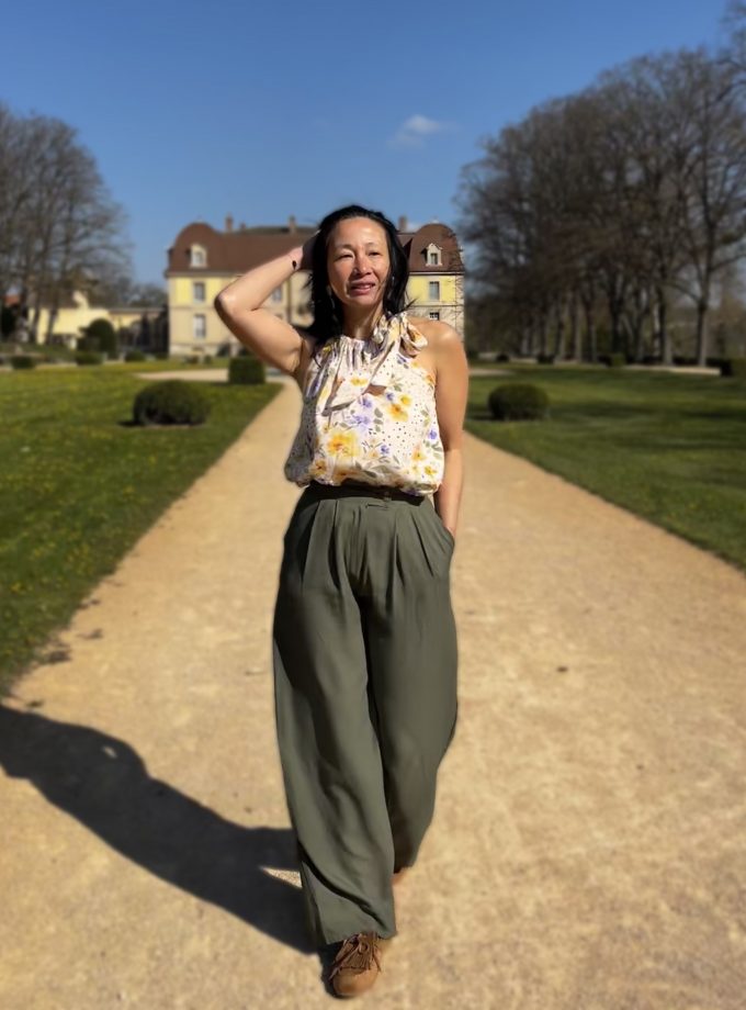 Tissu crêpe viscose Kaki