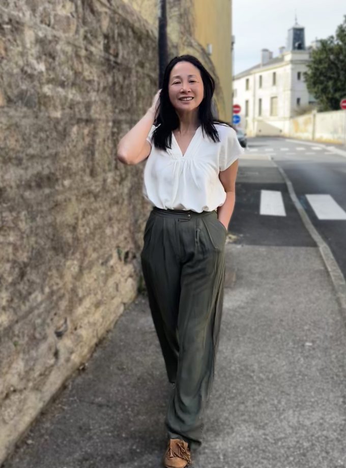 Tissu crêpe viscose Kaki