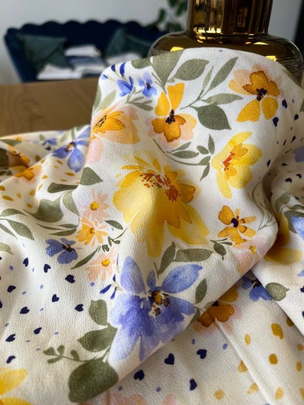 Tissu crêpe viscose Mélia - Imprimé en France