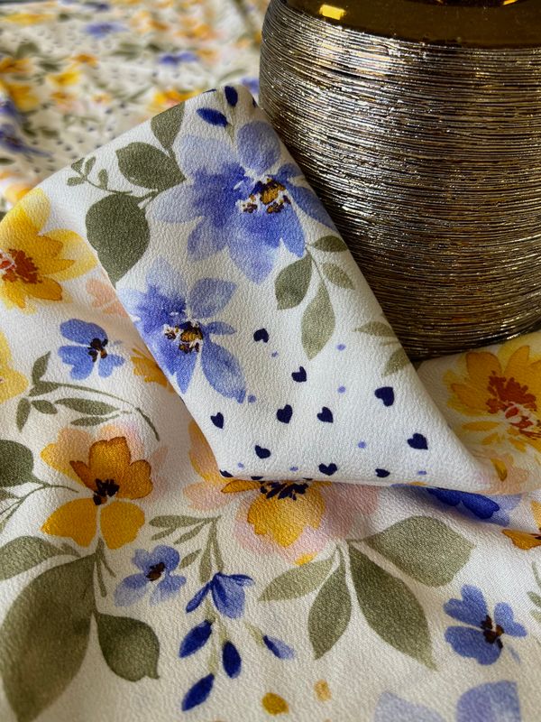 Tissu crêpe viscose Mélia - Imprimé en France