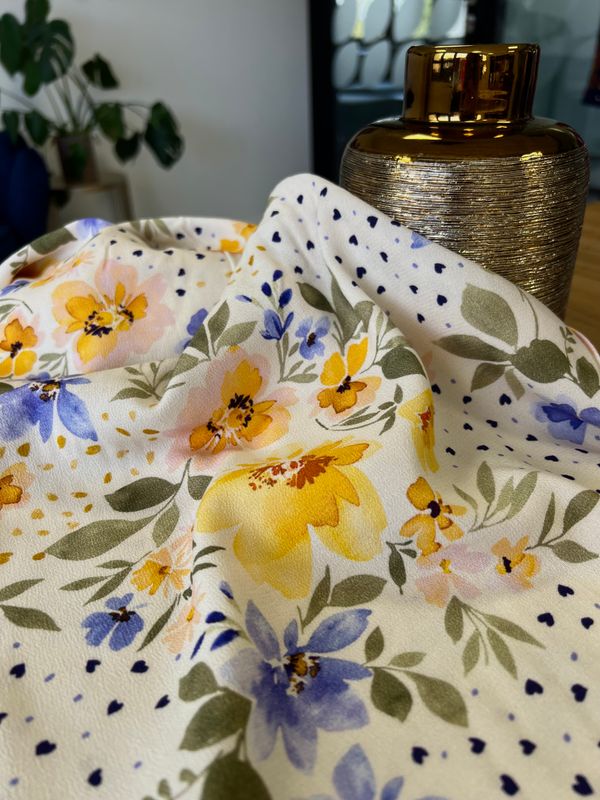 Tissu crêpe viscose Mélia - Imprimé en France