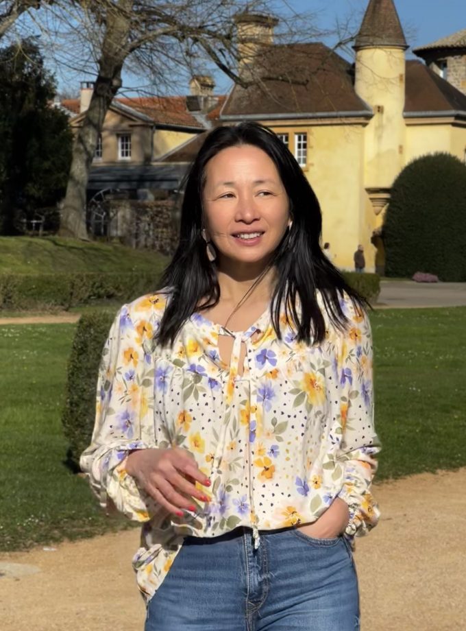 Patron couture blouse Zélie by Clématisse pattern + tissu crêpe viscose Mélia