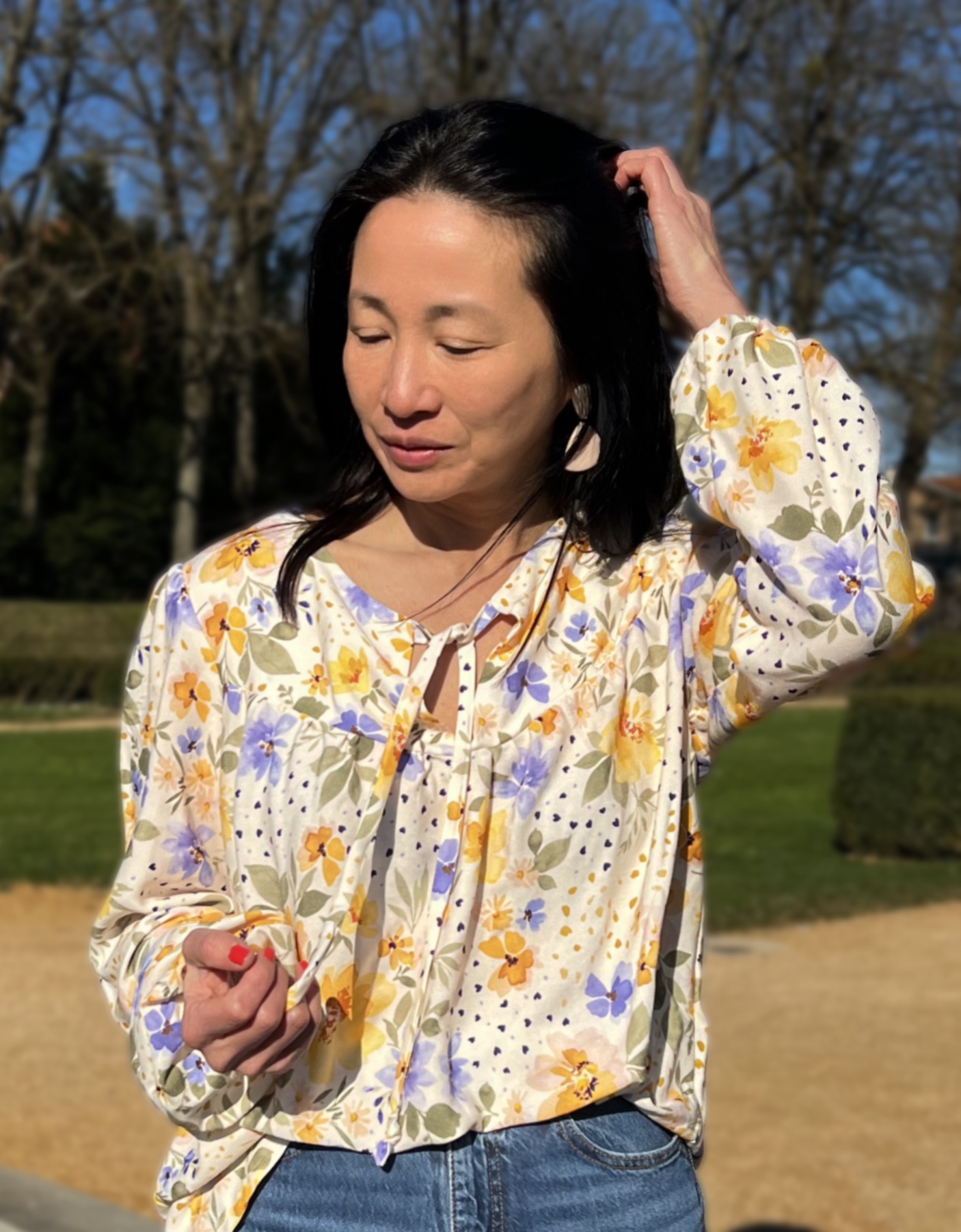 Patron couture blouse Zélie by Clématisse pattern + tissu crêpe viscose Mélia – Image 2