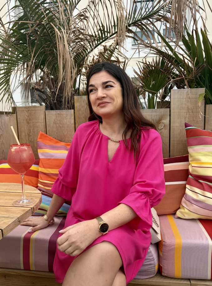 Tissu crêpe viscose Fuchsia