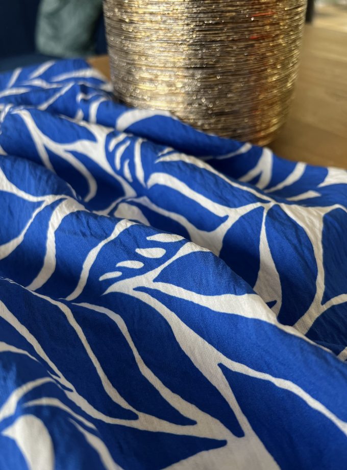 Tissu viscose texturé satiné MAERA - Imprimé en France