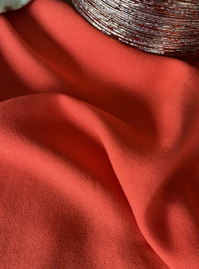 Tissu crêpe viscose Tangerine - Edition limitée