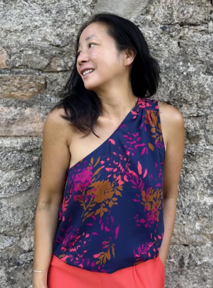 Patron couture Blouse Charline Clematisse pattern + tissu viscose Elena
