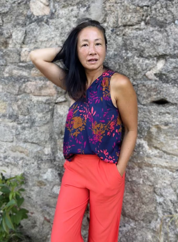Patron couture Blouse Charline Clematisse pattern + tissu viscose Elena