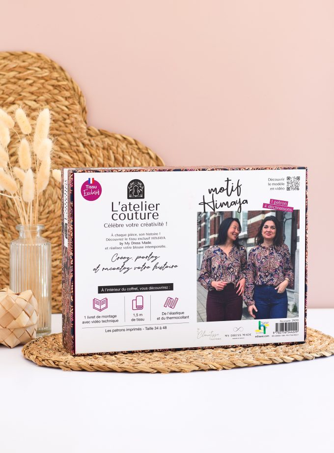 Coffret Atelier Couture – Blouse Laly & tissu viscose HIMAYA