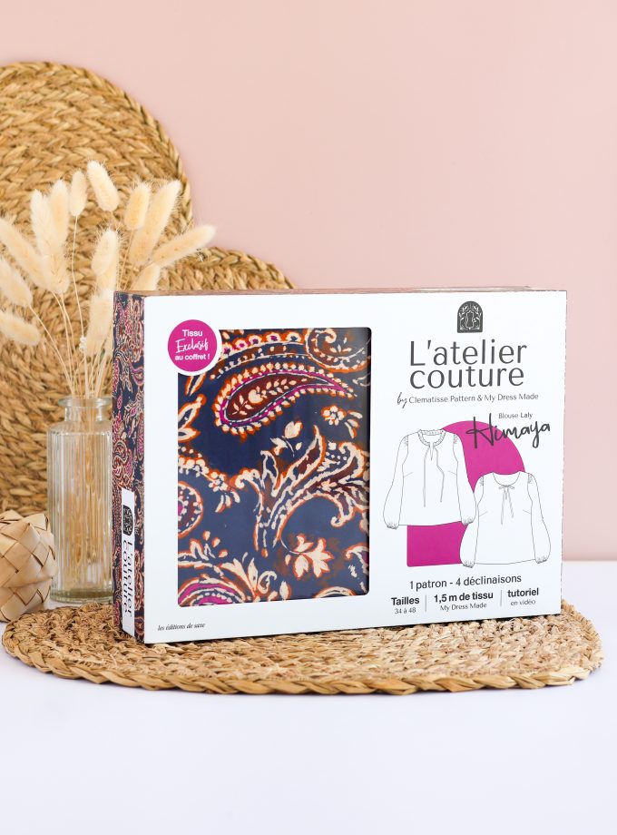 Coffret Atelier Couture – Blouse Laly &amp; tissu viscose HIMAYA