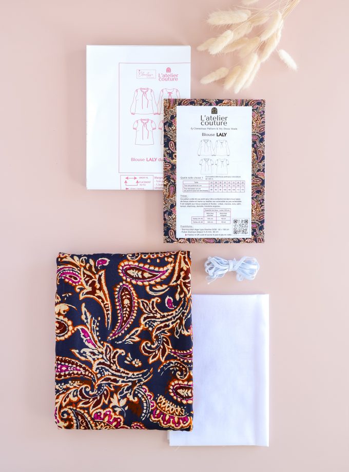 Coffret Atelier Couture – Blouse Laly & tissu viscose HIMAYA